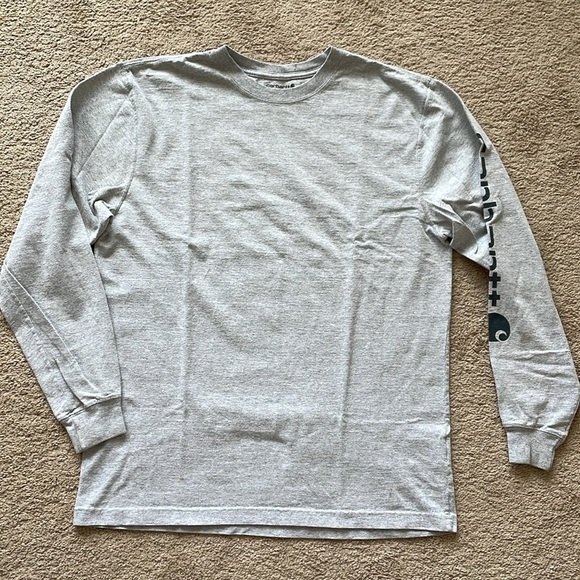 Carhartt Loose Fit Heavyweight Long Sleeve Men’s M Graphic Shirt Logo Gorpcore - Picture 1 of 13